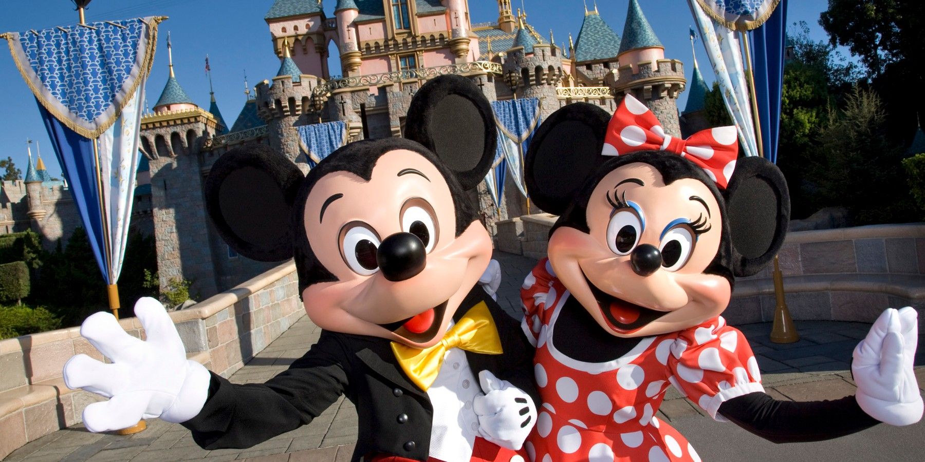 Mickey and Minnie Mouse at Disney World