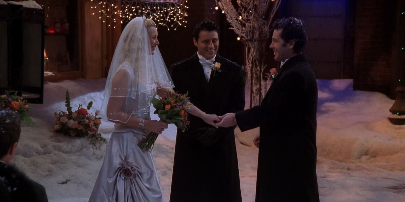 Joey Officiates Mike and Phoebe's Wedding on the Street in Friends