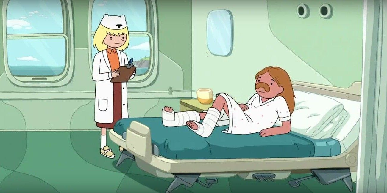 Min and Marty first meet in the hospital in Adventure time