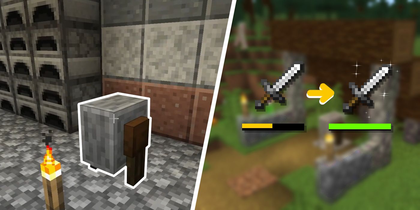 minecraft anvil vs grindstone