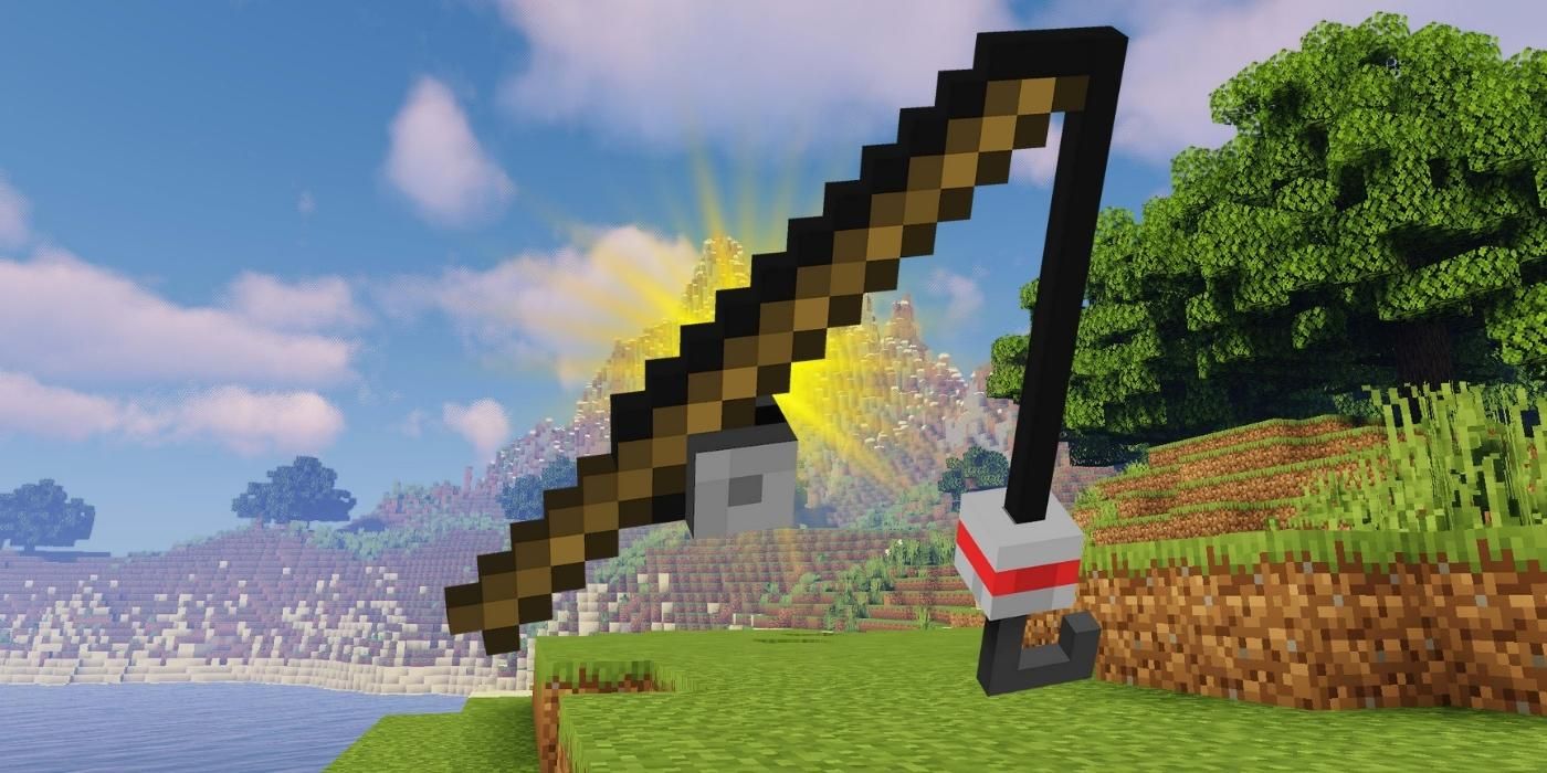 Minecraft Players Create A Very Powerful Slingshot Using Fishing Rods