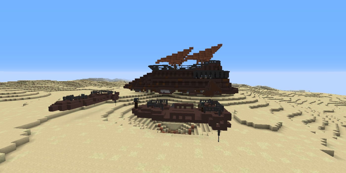 Minecraft Tatooine Jabba Sail Barge
