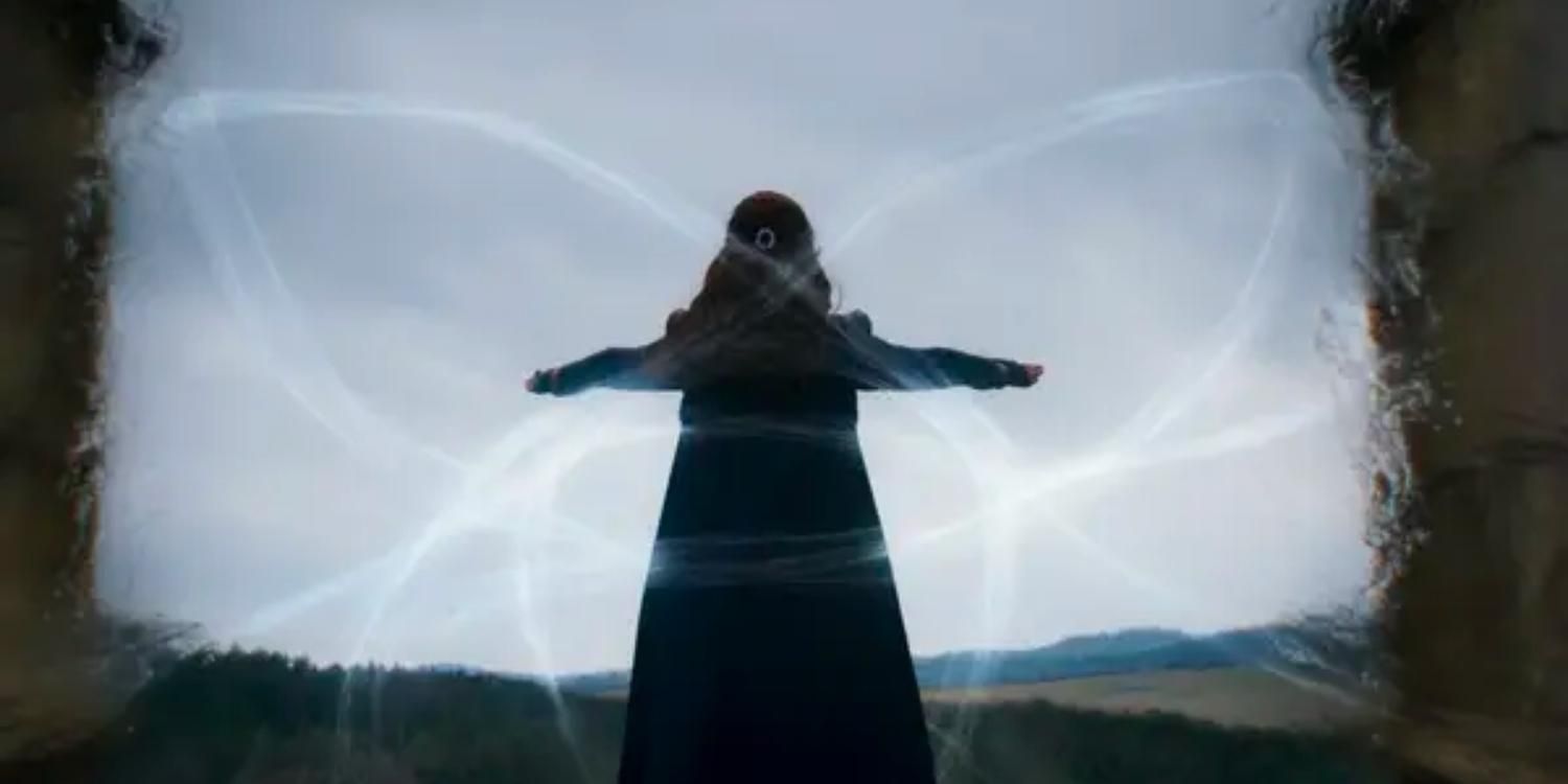 Moiraine channeling to open the Waygate in The Wheel of Time