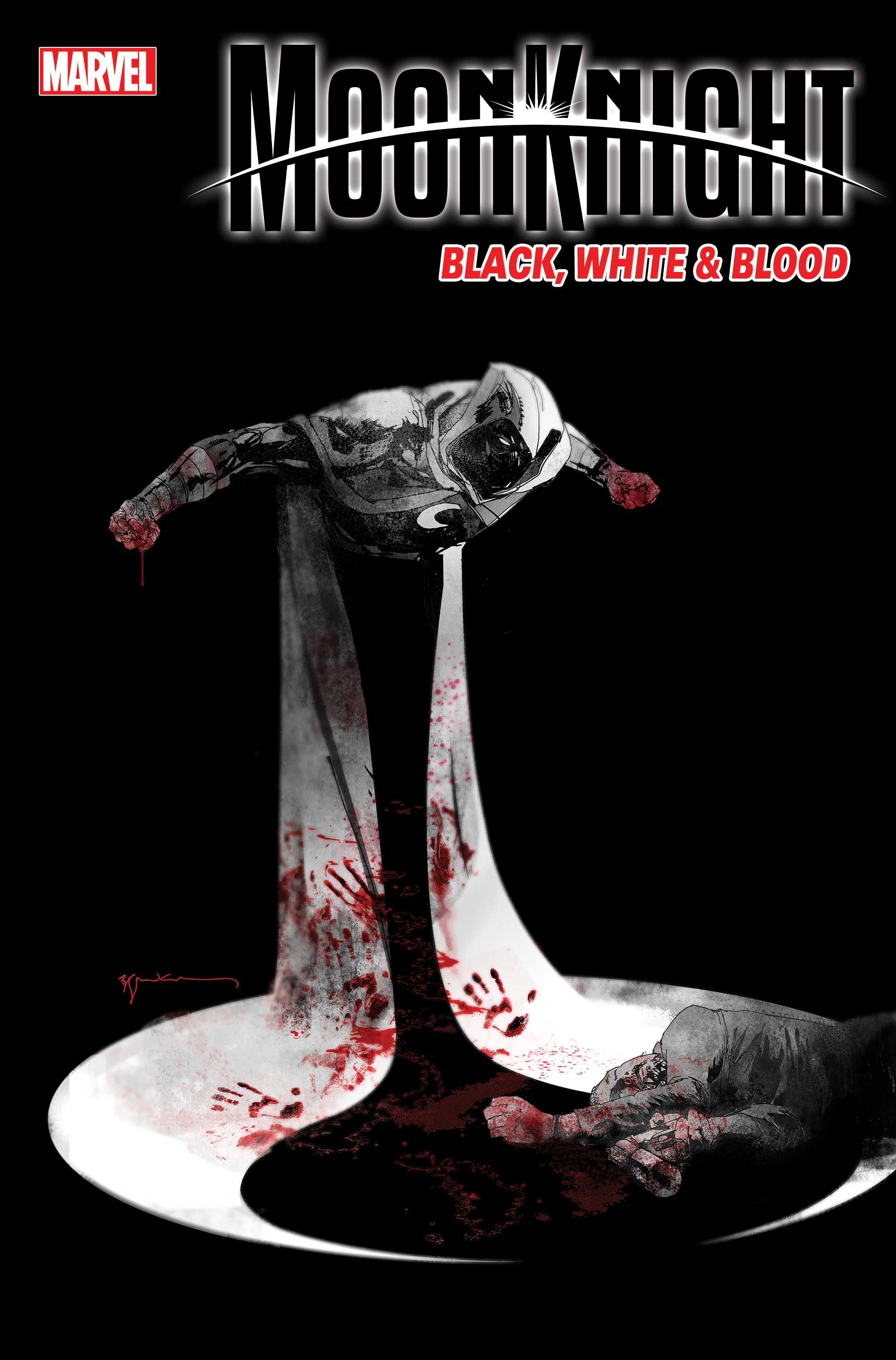 Moon Knight, Black White and Blood cover