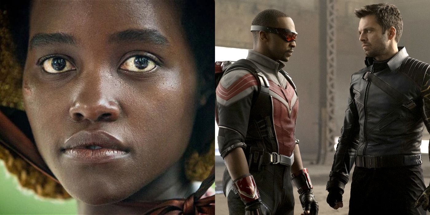 Split image showing scenes from 12 Years A Slave and The Falcon & The Winter Soldier
