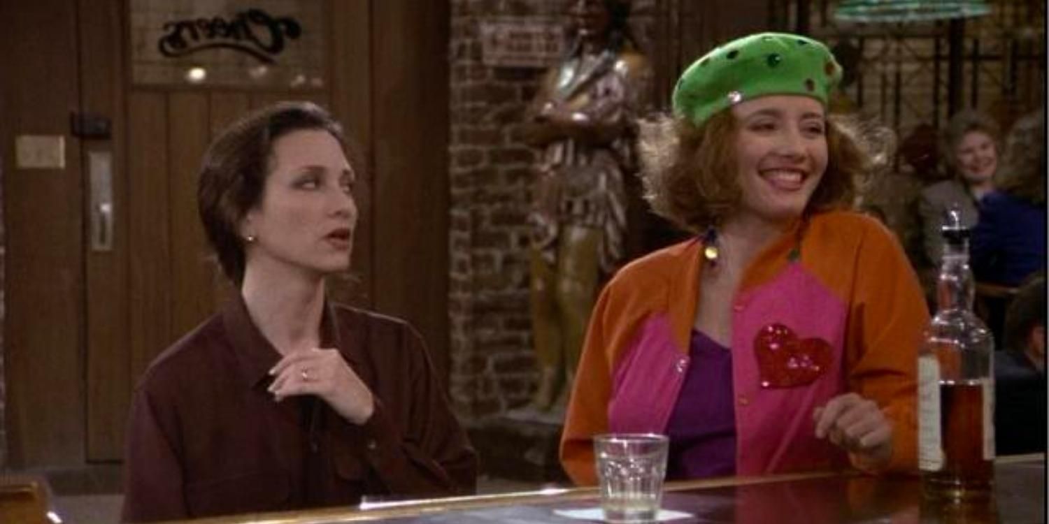 Nanette at the bar in Cheers