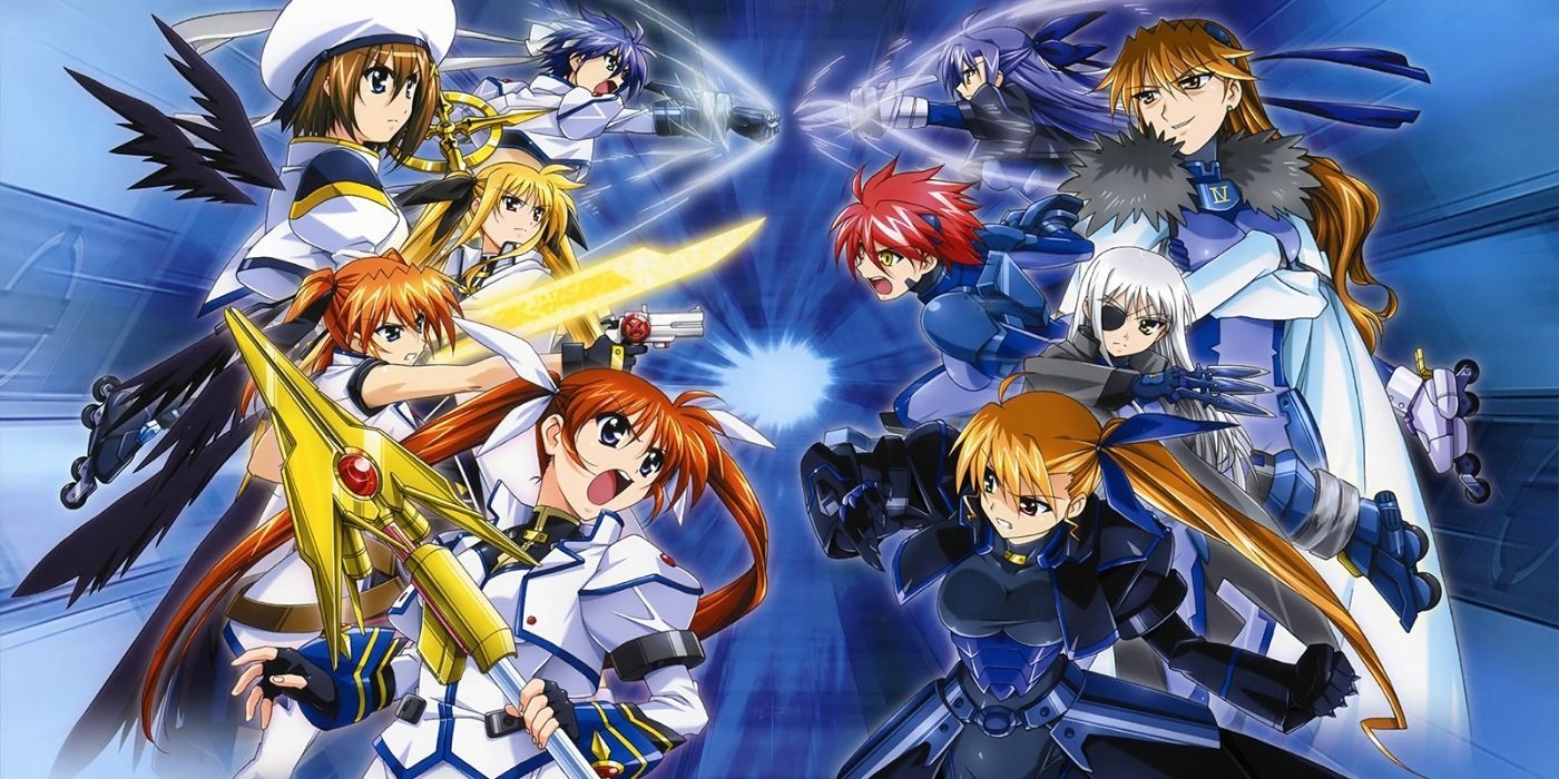 The main characters from Nanoha Strikers