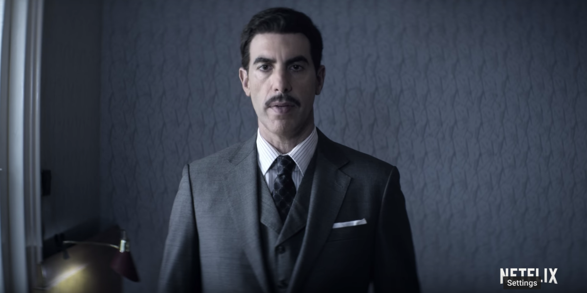 Sacha Baron Cohen as Eli Cohen in a promo image for Netflix's The Spy