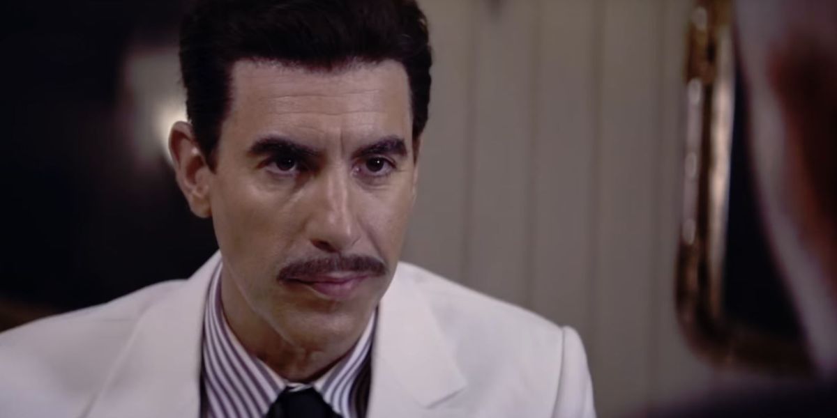 Close up of Sacha Baron Cohen as Eli Cohen in Netflix's The Spy
