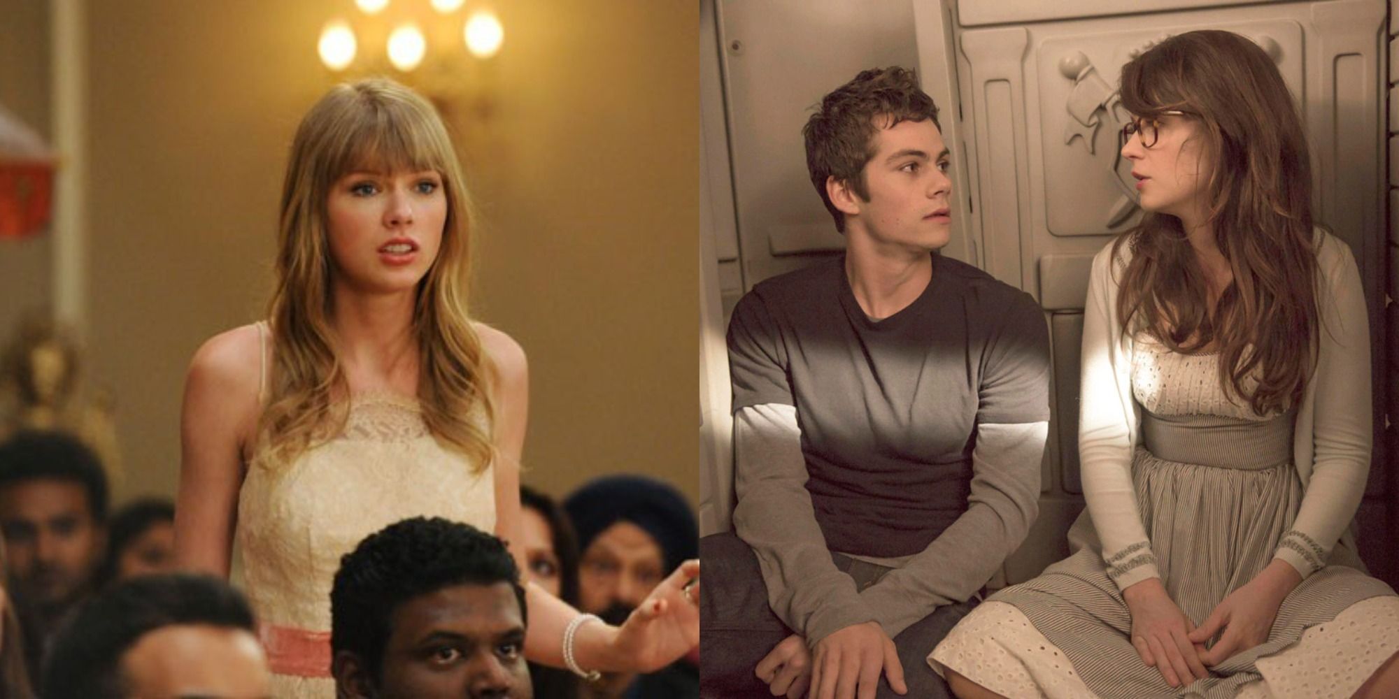 Split image showing Elaine and the guy with Jess in New Girl