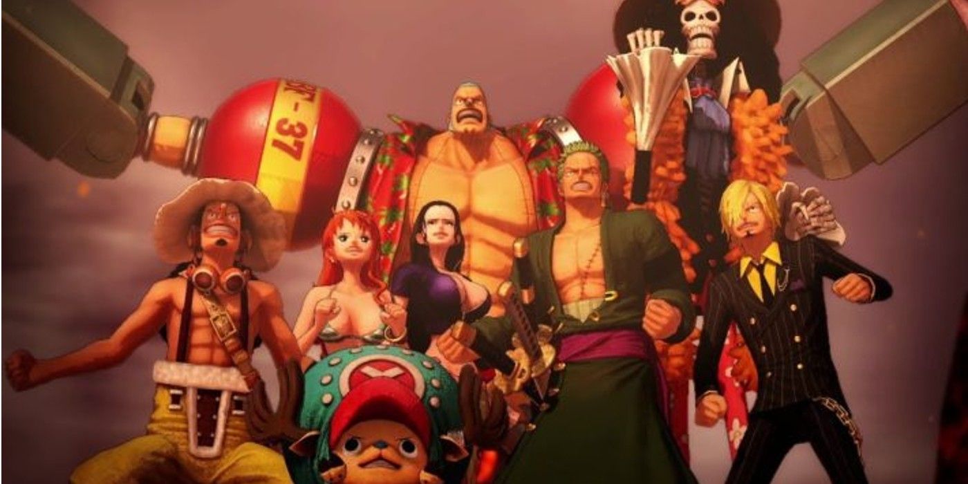 It's the crew of the Straw Hat Pirates as depicted in One Piece Pirate Warriors 4.