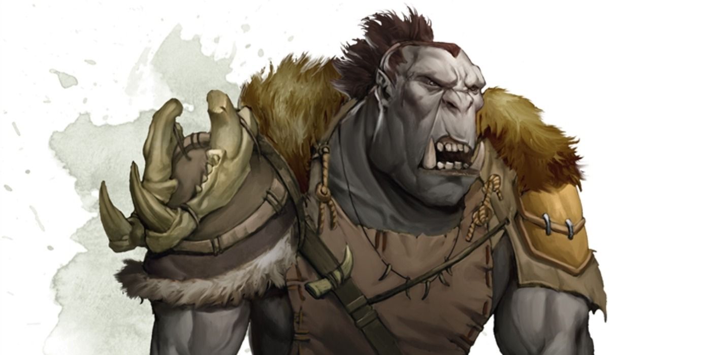 Artwork of an Orc in Dungeons & Dragons