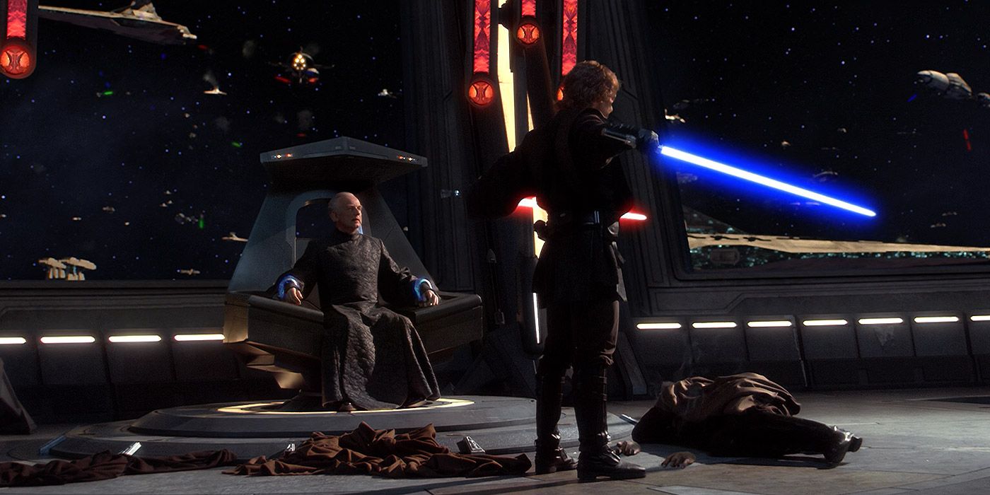 Chancellor Palpatine and Anakin Skywalker from Star Wars