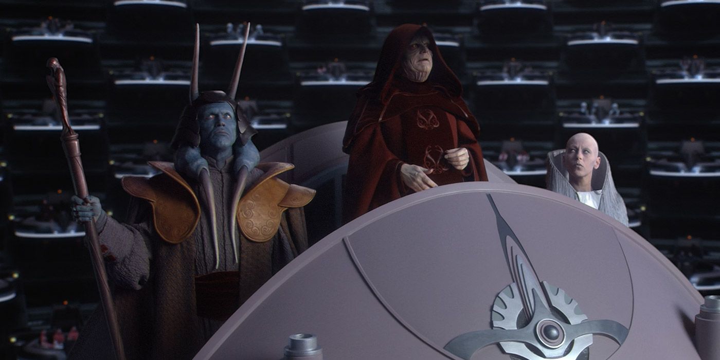 Chancellor Palpatine creates the Empire in Star Wars