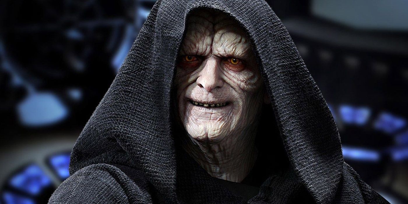 A portrait of Emperor Palpatine from Star Wars