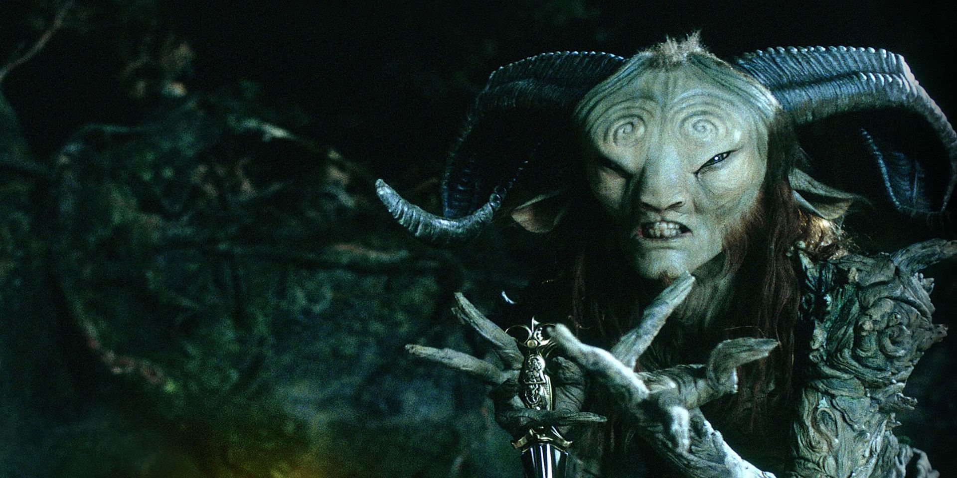 Pan in his labyrinth in Pan's Labyrinth.