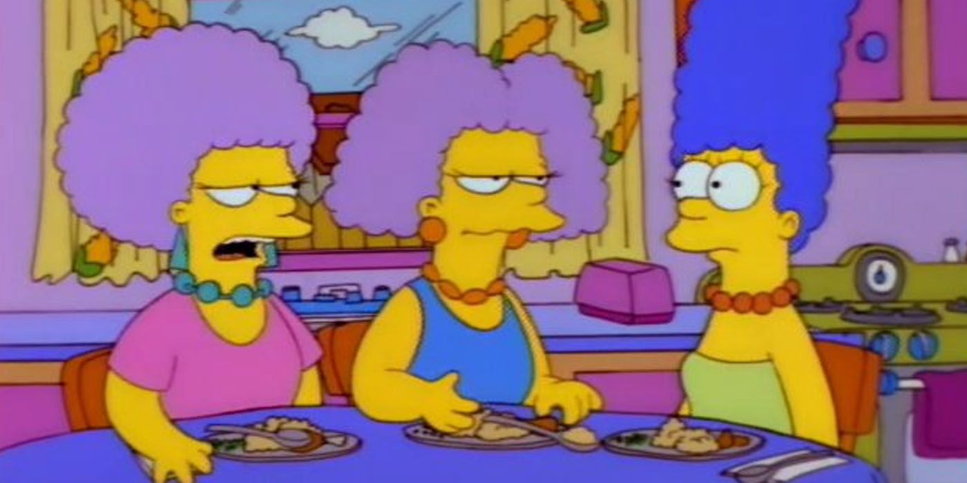 Patty, Selma and Marge in The Simpsons
