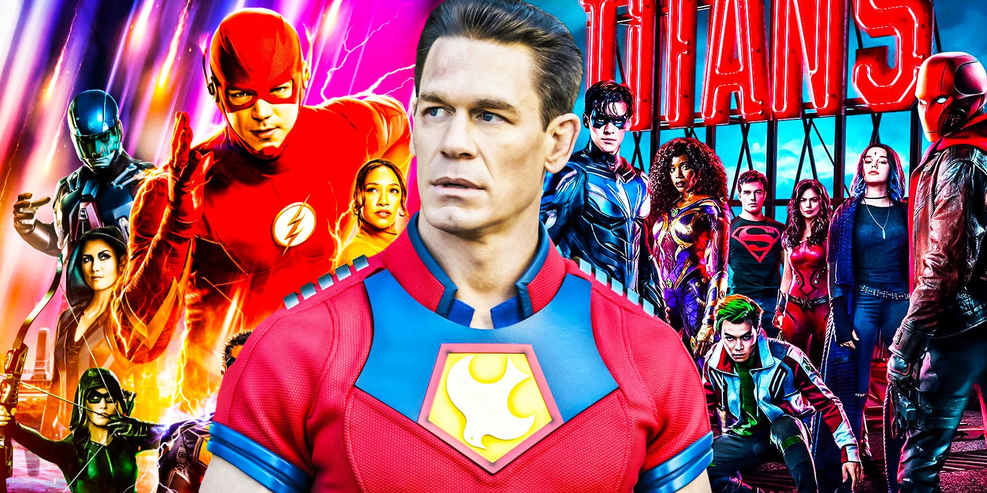 Peacemaker rotten tomatoes score compared to other DCTV CW shows flash titans