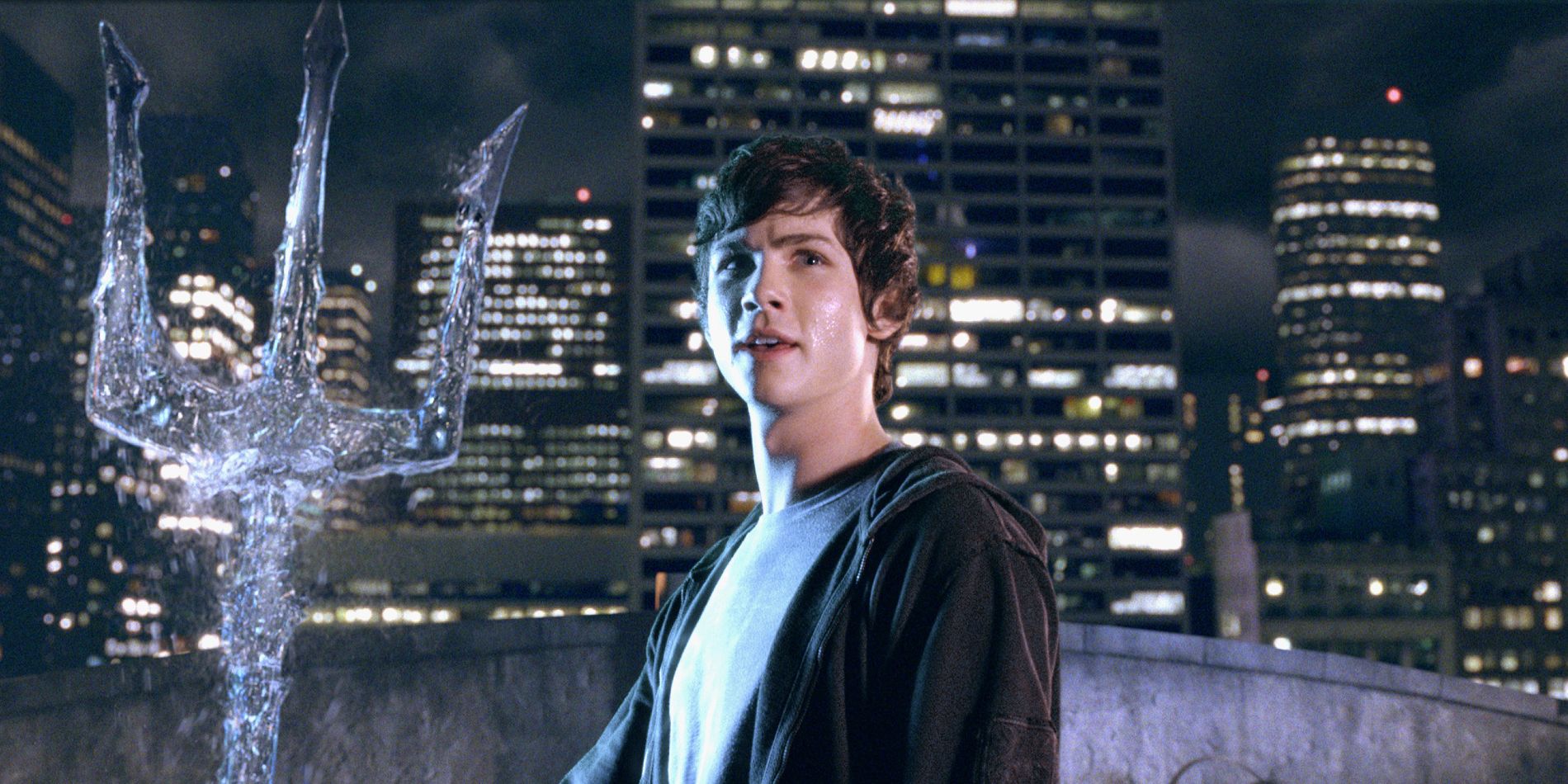 Percy Jackson With Trident in Percy Jackson and the Lightening Thief