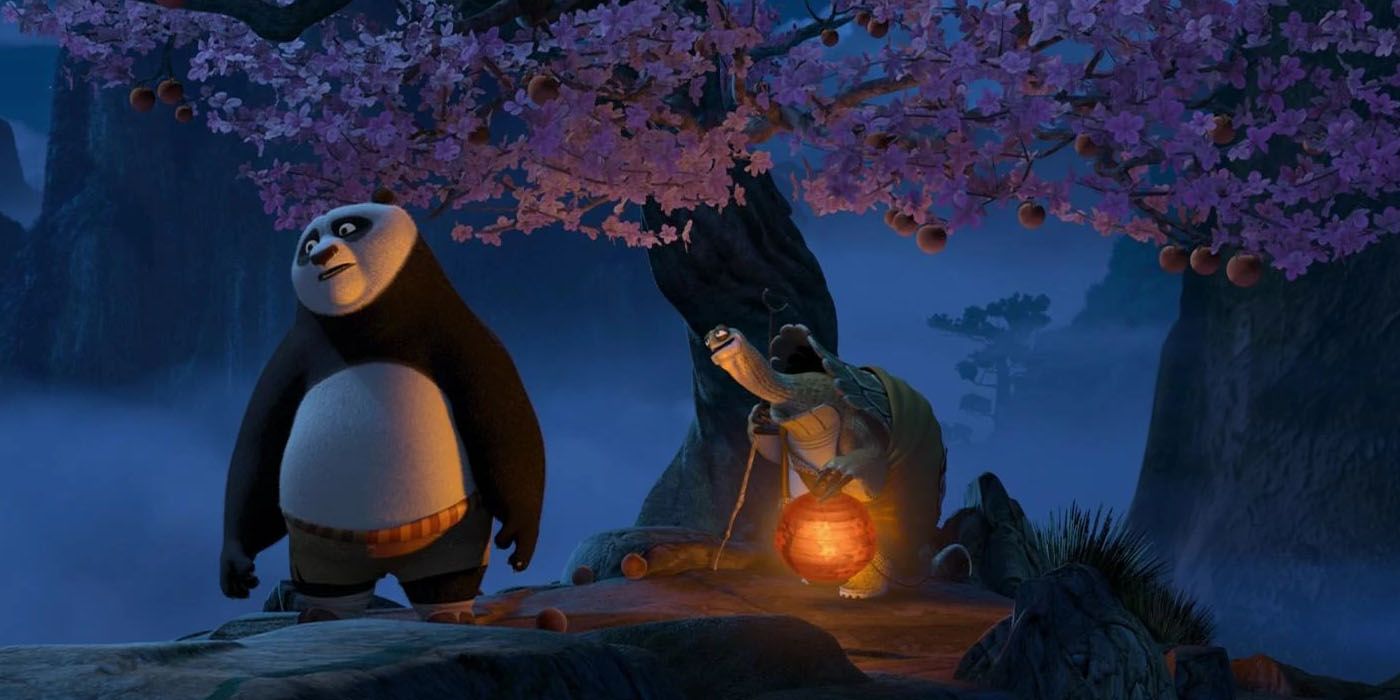 Po and Oogway from Kung Fu Panda