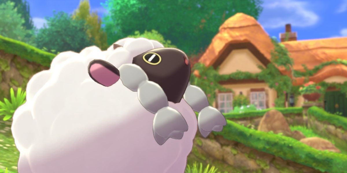 A wooloo from Pokemon Sword and Shield in Postwick town.