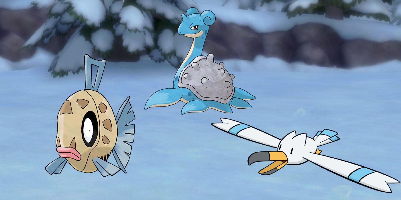 Several different Pokemon will appear in bodies of water this January in Pokemon Go.