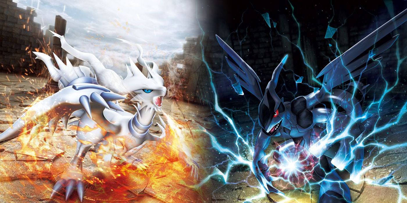 Pokemon Reshiram And Zekrom Fire And Lightning
