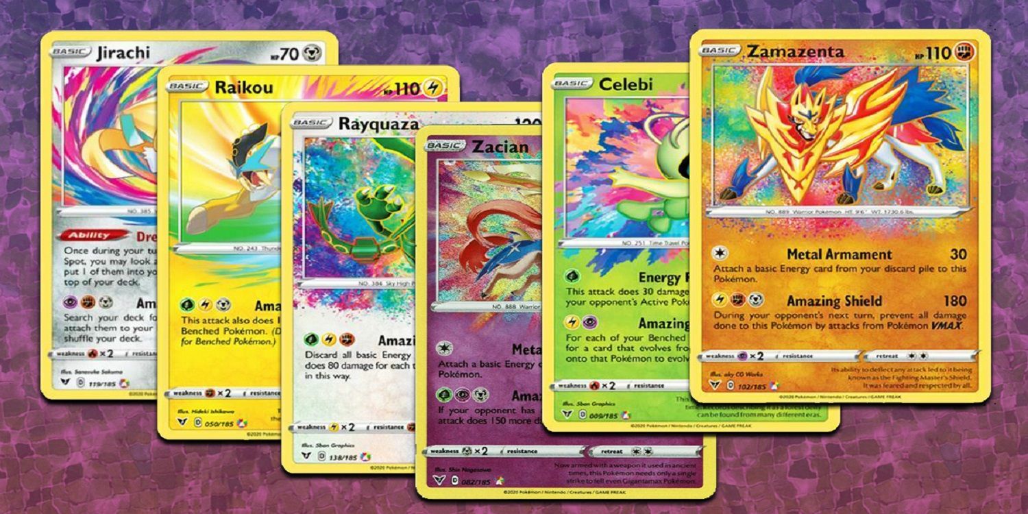 Pokémon TCG Cards Laid Out