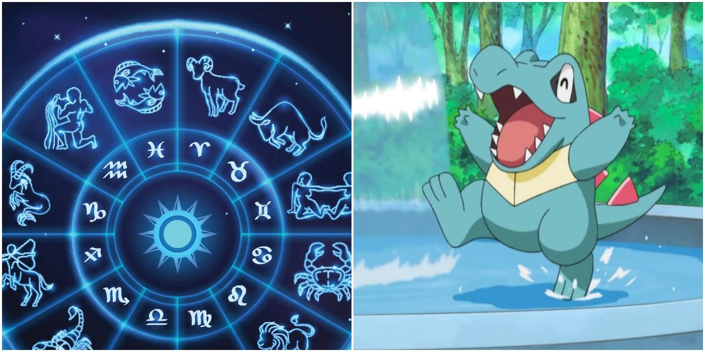 Water Pokémon and the zodiac signs.
