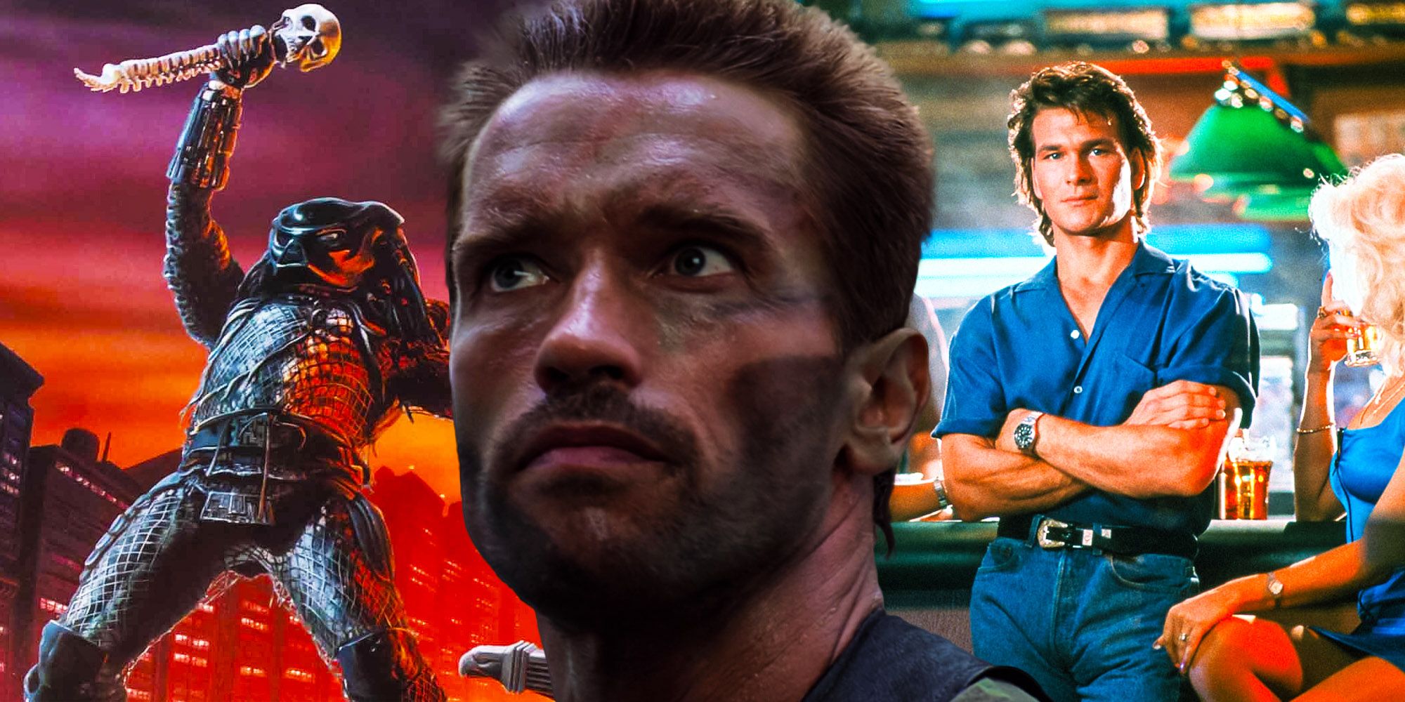 Predator 2 original plan perfect action star team up patrick swayze Arnold Schwarzenegger