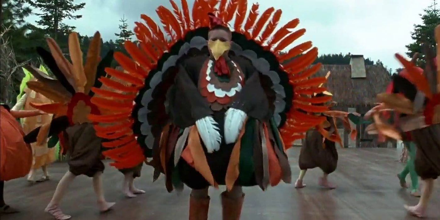 Pugsley Addams dressed as a turkey