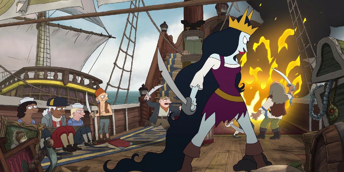 Queen Oona shows her pirate power in Disenchantment.