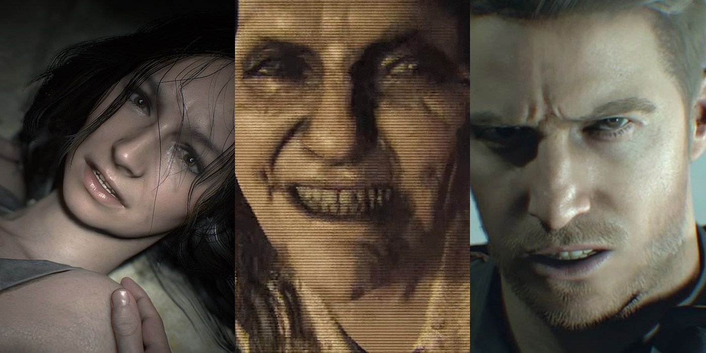 Split image of Resident Evil 7 characters