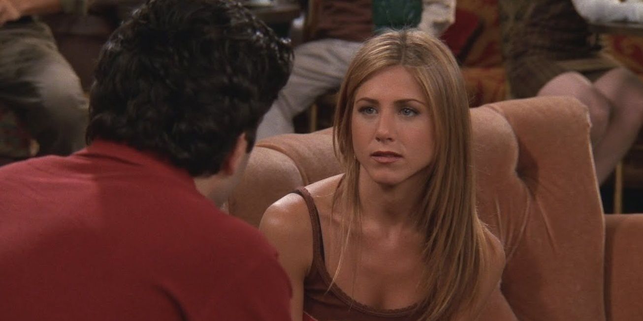 Rachel confesses her love for Ross in Friends