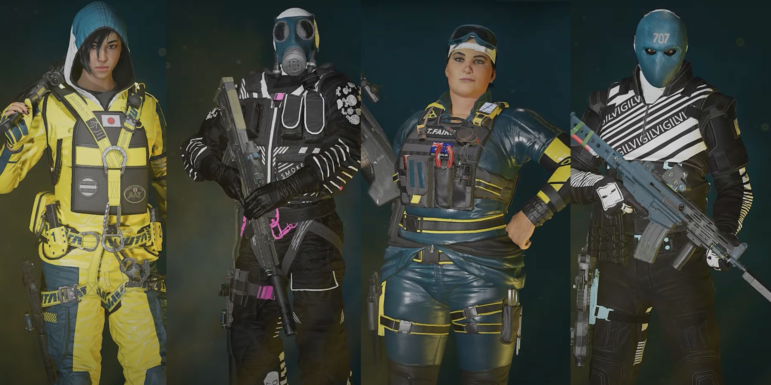 Rainbow Six Extraction How to Unlock Skins For Operators Four Operator Skins