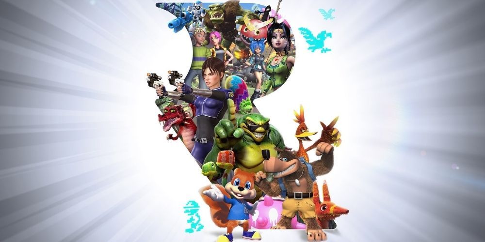 An array of characters in Rare Replay 