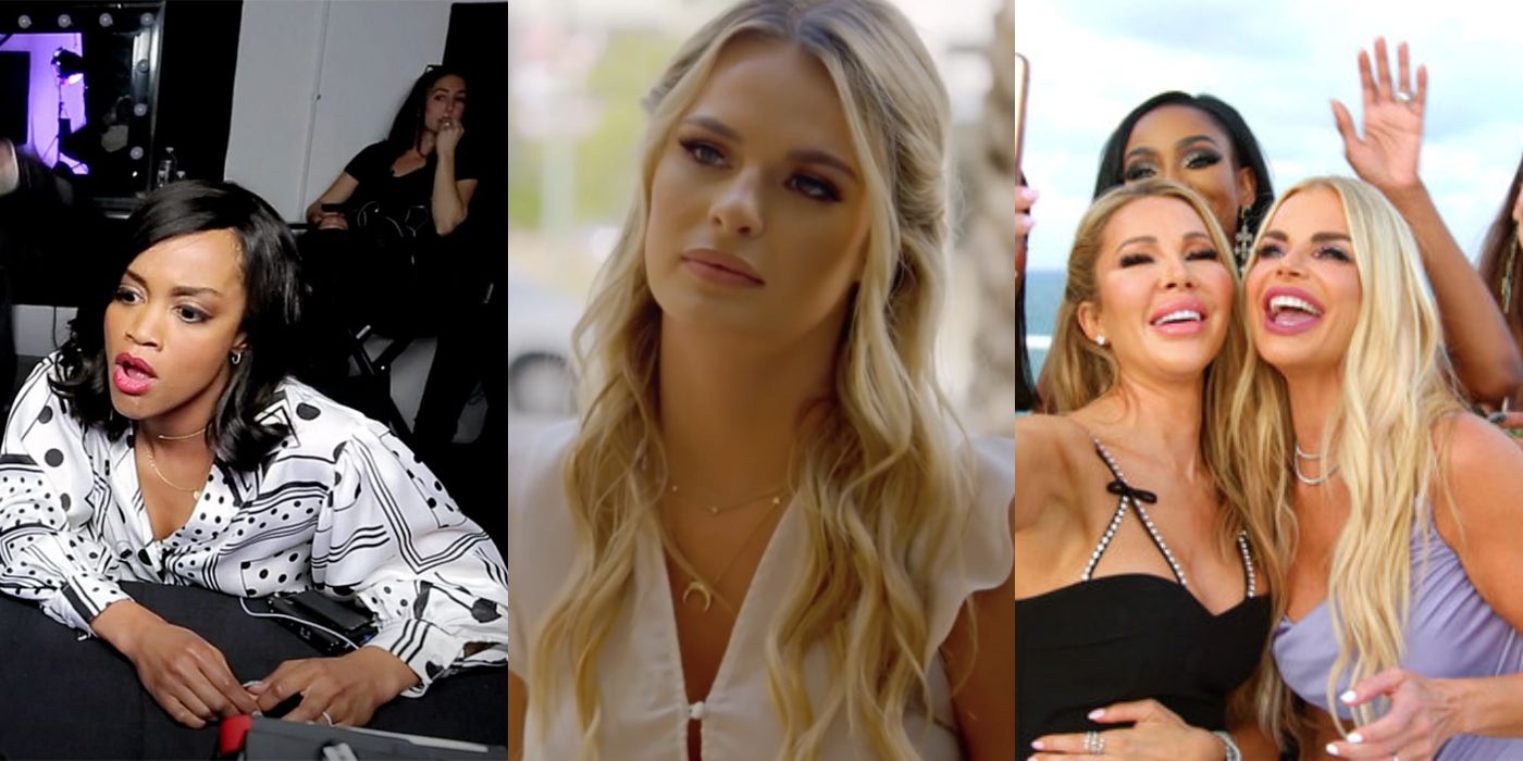 Split image of Rachel Lindsay on Ghosted, Juliette Porter on Siesta Key, and Marysol Patton and Alexia Echevarria from RHOM
