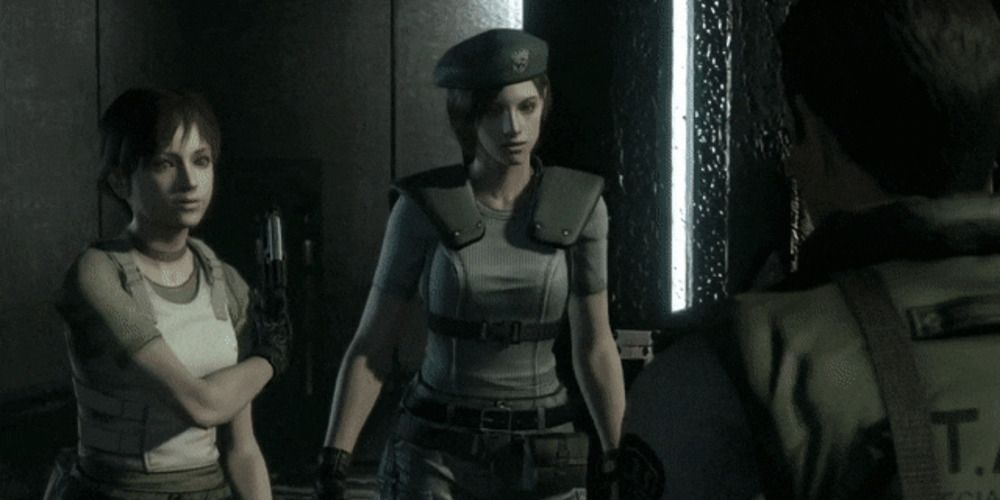 Rebecca Chambers injured in Resident Evil Remake 