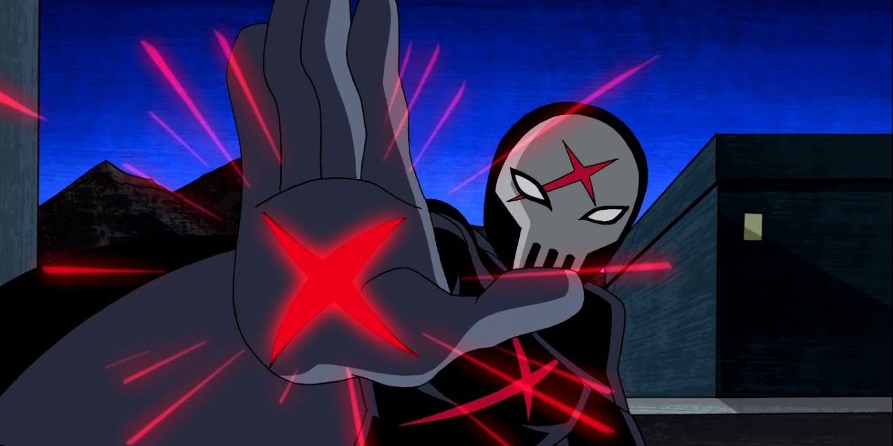 Red X battles the Titans in Teen Titans