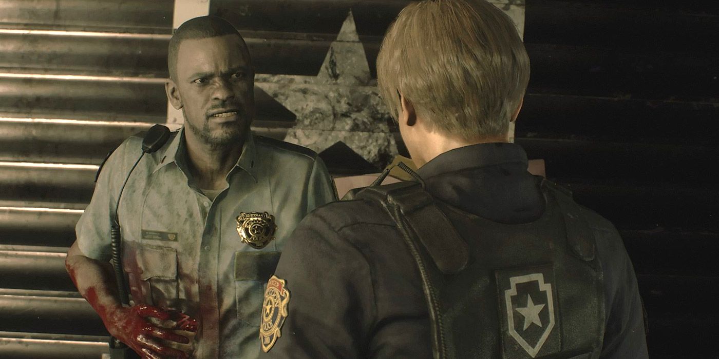 Martin and Leon in Resident Evil 2