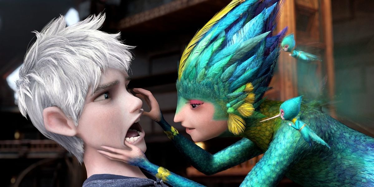 Jack Frost opening his mouth for a fairy in Rise Of The Guardians