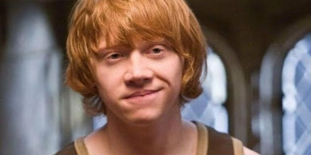 Ron Weasley smiling in Harry Potter and the Half-Blood Prince