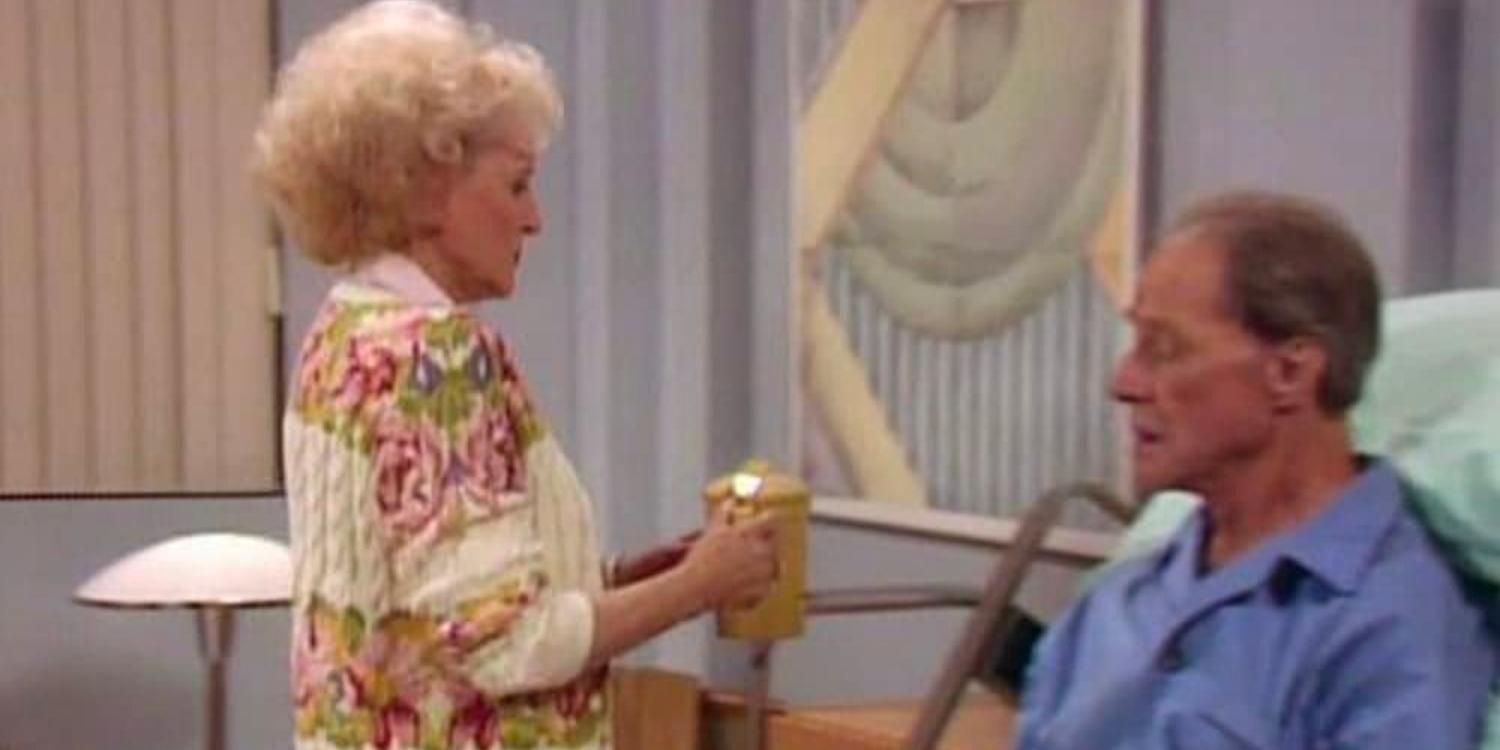 Rose and her father together in The Golden Girls