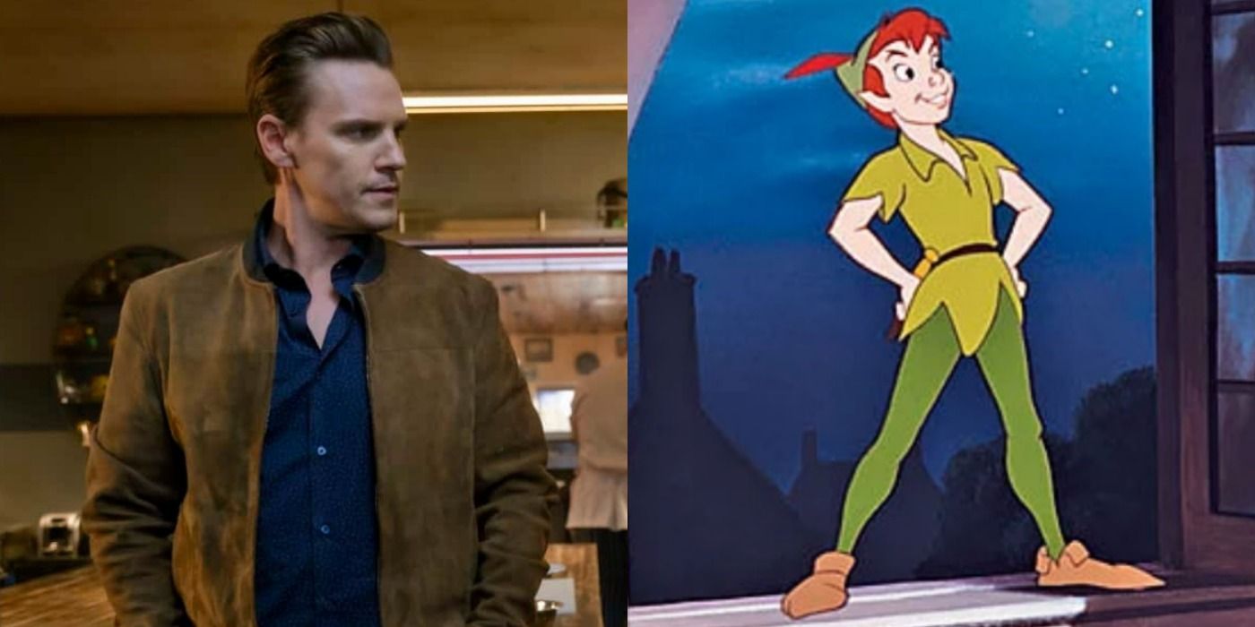 A split image depicts Ryan Hudson in Nancy Drew and Disney's Peter Pan