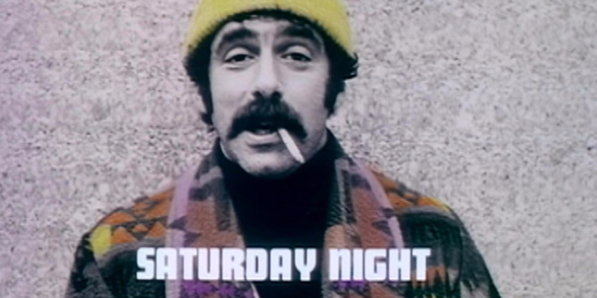 Elliott Gould poses with a cigarette in his mouth from SNL