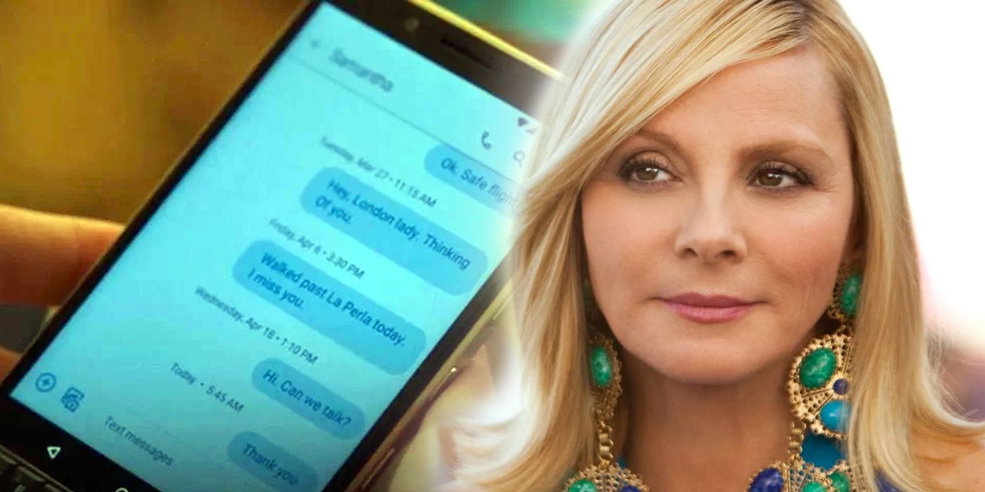 Samantha Jones texts And Just Like That Sex and the City
