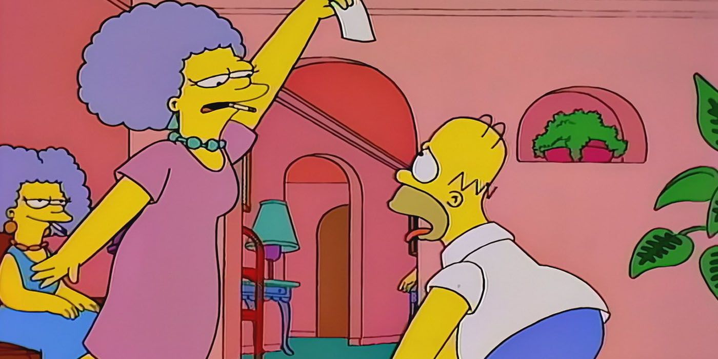 Selma, Patty and Homer in The Simpsons