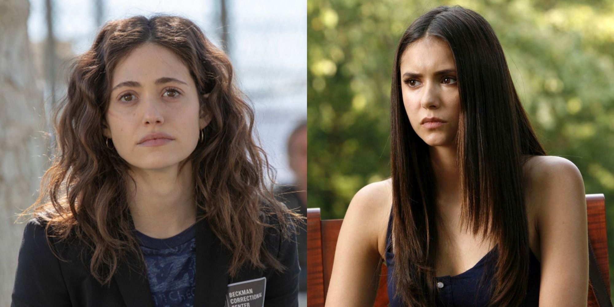 Split image showing Fiona in Shameless and Elena in TVD