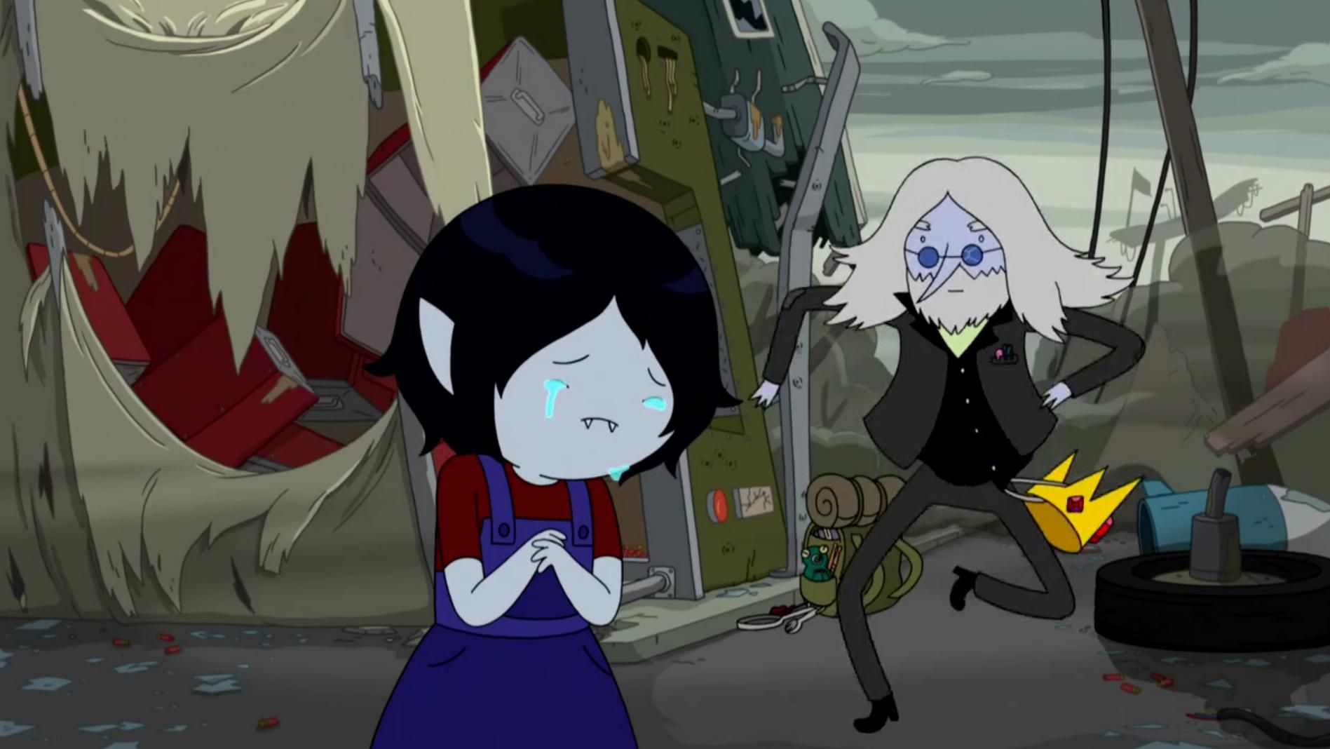 Simon runs to protect Marcy in Adventure Time