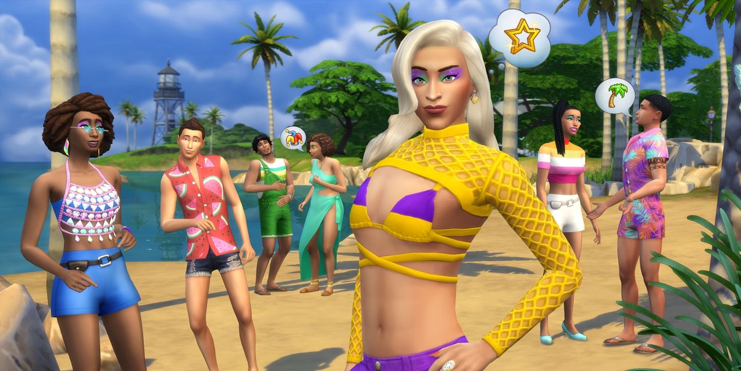 Sims 4 Carnaval Kit outfits.
